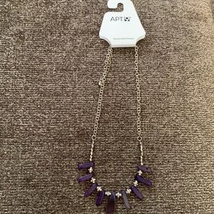 New! Apt. 9 Purple Stone Necklace